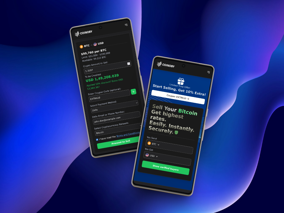 Select cryptocurrency